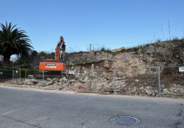 Inicio de excavación después del derribo